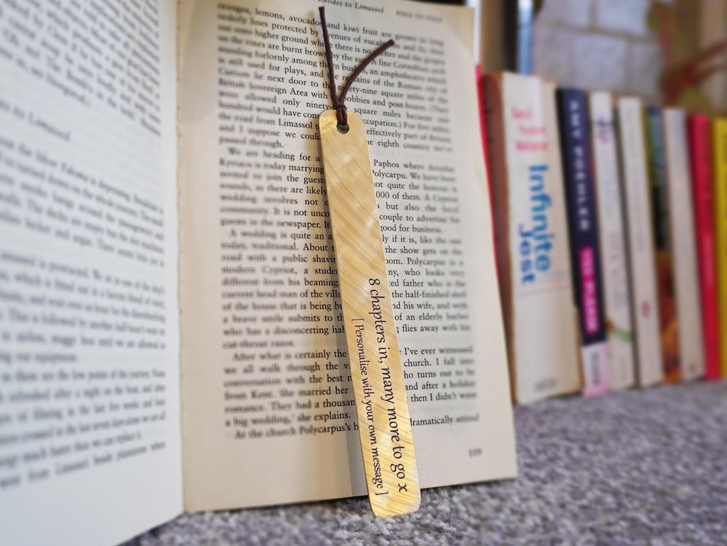 Personalised Hand-Hammered Bronze Bookmark