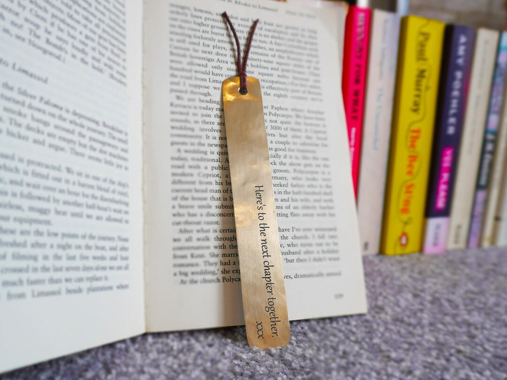 Personalised Hand-Hammered Bronze Bookmark
