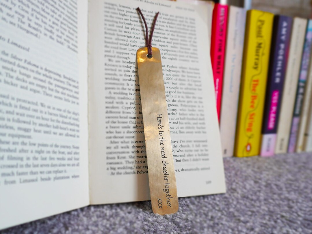 Personalised Hand-Hammered Bronze Bookmark
