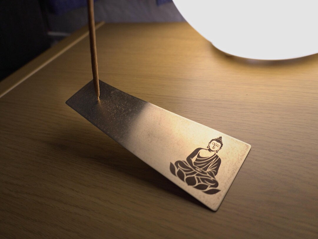 Handmade Bronze Buddha Incense Holder