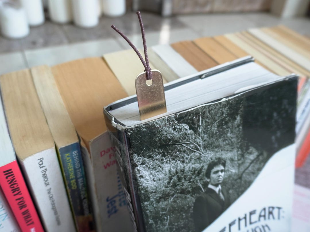 Personalised Solid Bronze Bookmark