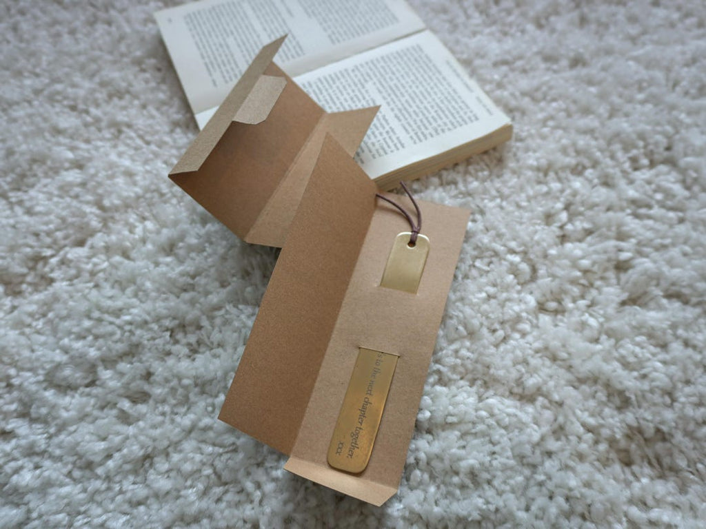 Personalised Solid Bronze Bookmark