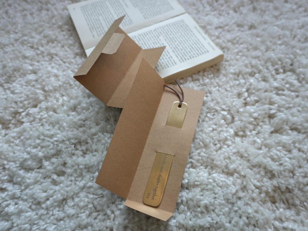 Personalised Solid Bronze Bookmark