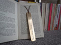 Personalised Solid Bronze Bookmark