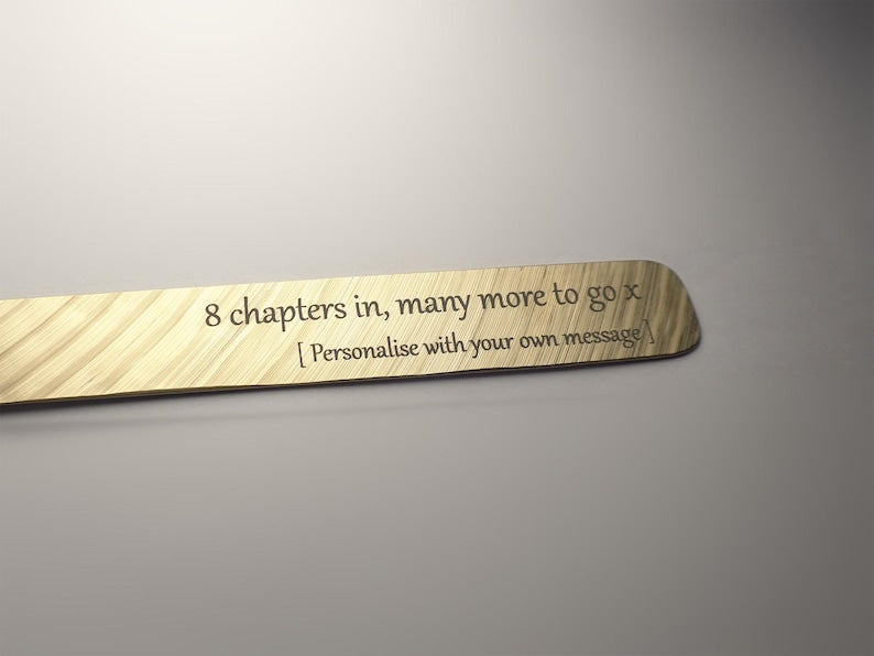 Personalised Hand-Hammered Bronze Bookmark