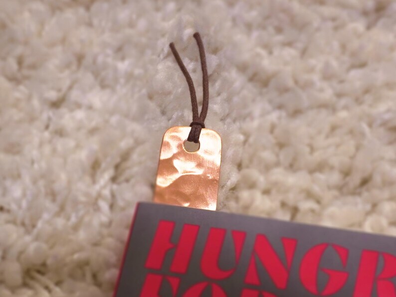 Lovers' Copper Bookmarks – Personalised Pair with Split Heart