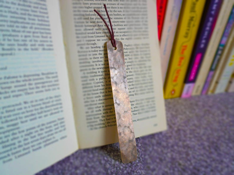 Personalised Hand-Hammered Bronze Bookmark